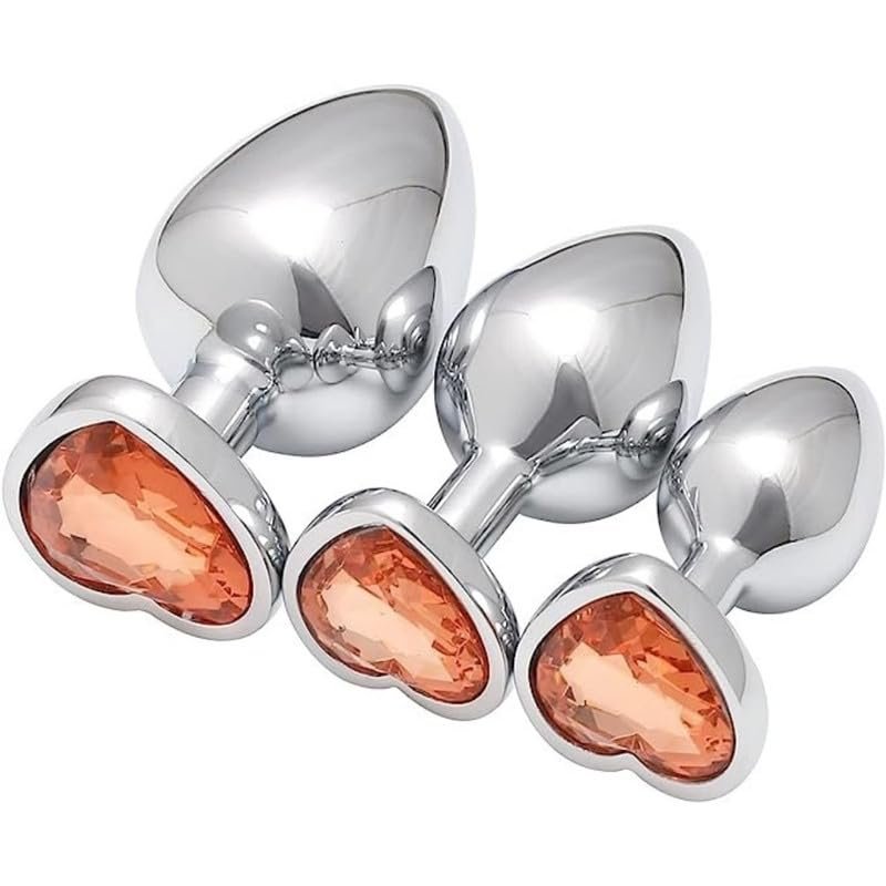 ZeeKoug 3-Piece Set in 3 Sizes, Orange Heart-Shaped Hip Elasticity Training Accessory, Couple Gift