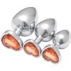 ZeeKoug 3-Piece Set in 3 Sizes, Orange Heart-Shaped Hip Elasticity Training Accessory, Couple Gift view 1