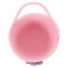 MUCKLILY Decorative Cotton Rope Basket, Pink, Compact Table Organizer view 1