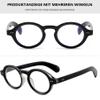 ALKAHE Round Reading Glasses for Men and Women, 2.5 Magnification, Gray Tortoiseshell Frame view 3