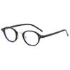 ALKAHE Classic Oval Reading Glasses with Blue-Light Filter, Black Frame, +1.5 view 1