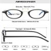 ALKAHE Classic Oval Reading Glasses with Blue-Light Filter, Black Frame, +1.5 view 2