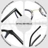 ALKAHE Classic Oval Reading Glasses with Blue-Light Filter, Black Frame, +1.5 view 4
