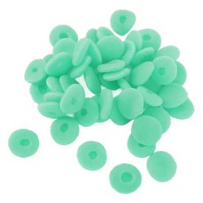 Jiawu Soft Sponge Headphone Covers, 50-Pack, Green