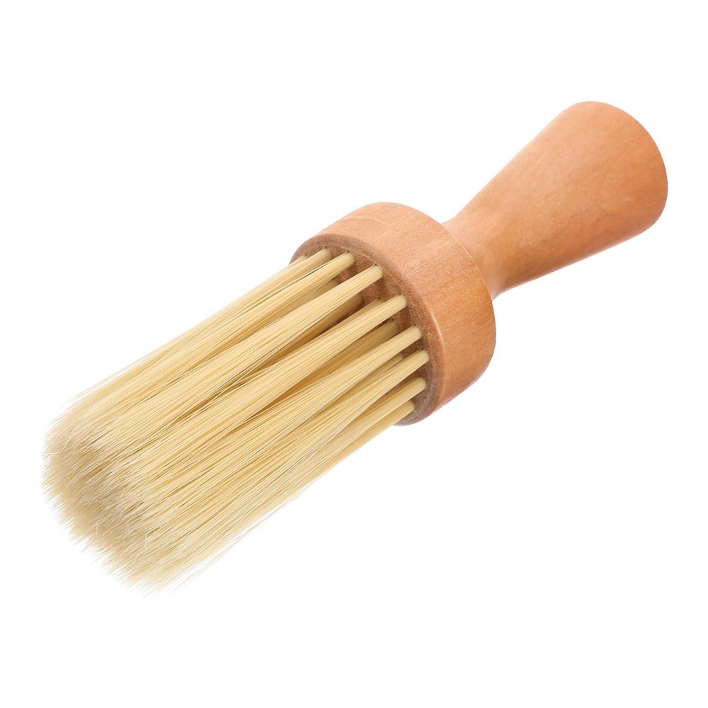 SAFIGLE Small Beard Brush with Wooden Handle