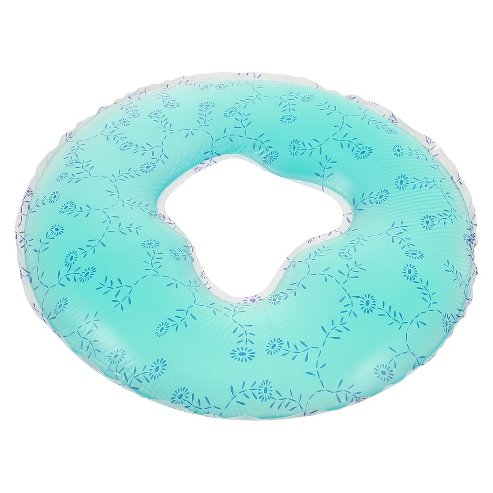 TOPPERFUN Silicone Massage Face Cushion with Head Support, Green