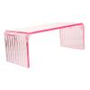 Acrylic Nail Arm Rest for Manicure, Transparent, Pink view 1