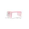 Acrylic Nail Arm Rest for Manicure, Transparent, Pink view 2