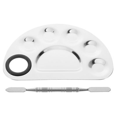 PLAFOPE Makeup Palette Set with Mixing Palette and Stainless Steel Spatula