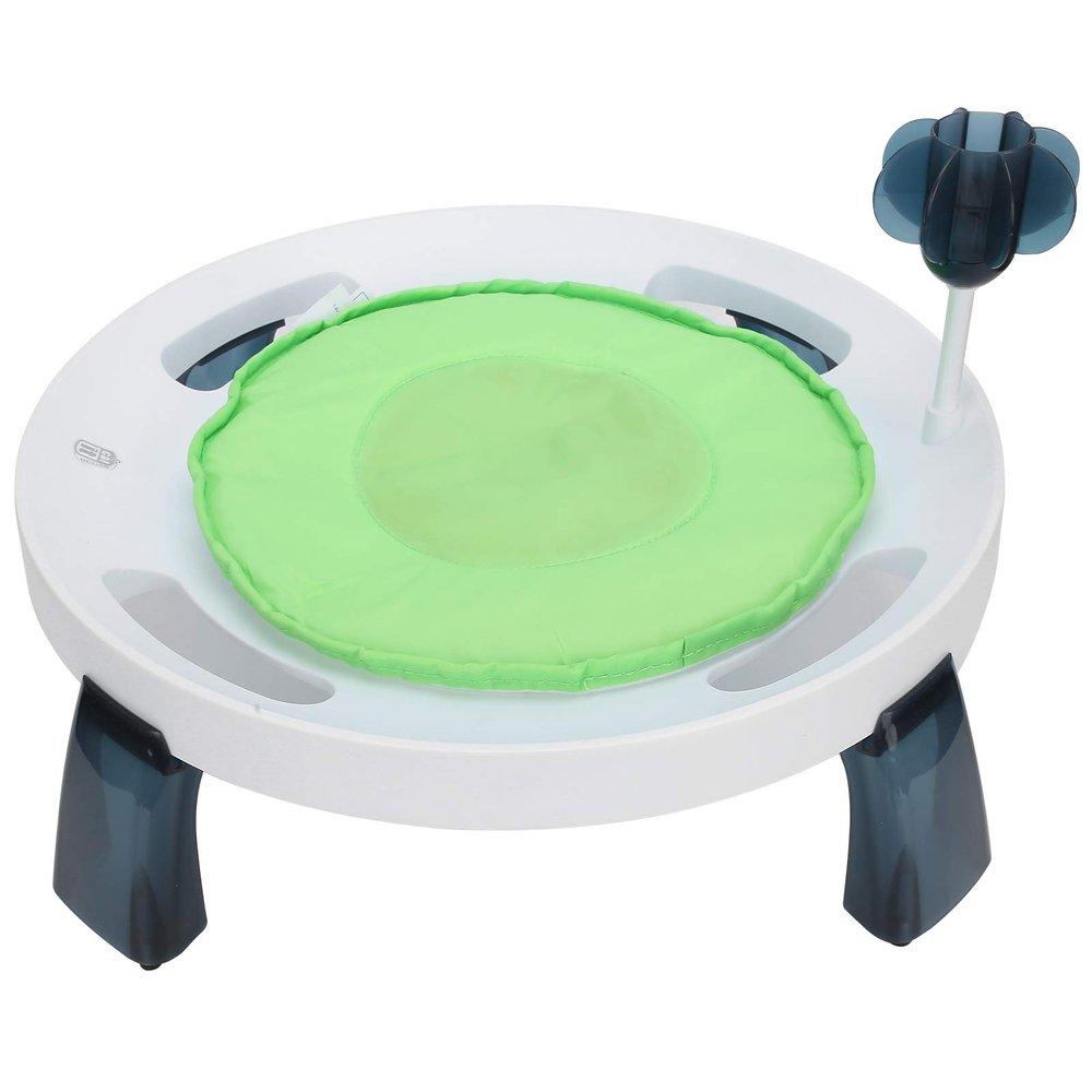 Luqeeg Cat Cooling Mat for Summer, Non-Slip Lightweight Gel Sleeping Pad with Elevated Bed Frame and Funny Cat Teaser
