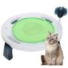 Luqeeg Cat Cooling Mat for Summer, Non-Slip Lightweight Gel Sleeping Pad with Elevated Bed Frame and Funny Cat Teaser view 3