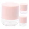 3-Pack Empty 5 g PP Powder Containers with Puffs, Pink view 1