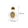 ZUNOXAZ 3-Pack Small Glass Holy Water Bottles with Raised Pattern view 2