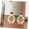 ZUNOXAZ 3-Pack Small Glass Holy Water Bottles with Raised Pattern view 4