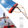 Water-Fed Telescopic Window Cleaning Pole Set with Brush view 1