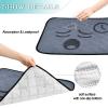 2-Piece Reusable Dog Pee Pad Set, Non-Slip Mats for Cars and Airplanes, 24 x 36 in + 36 x 42 in, Modern Clock Design view 4