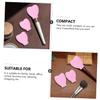 COLLBATH 6-Piece Silicone Makeup Brush Covers, Dustproof Bristle Protectors, Pink view 4
