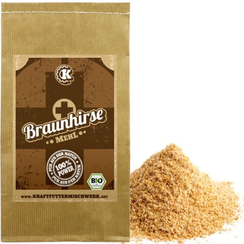 Organic Brown Millet Flour, 1 kg, Finely Ground, Gluten-Free