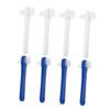 FOYTOKI 8-Pack Travel Toothbrushes with Double-Head Brush, ABS and Nylon, Soft Bristles for Children view 1