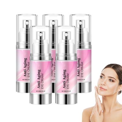 Advanced Peptides Eye Cream for Dark Circles and Puffiness, Anti-Aging Eye Repair Cream, 5 Bottles