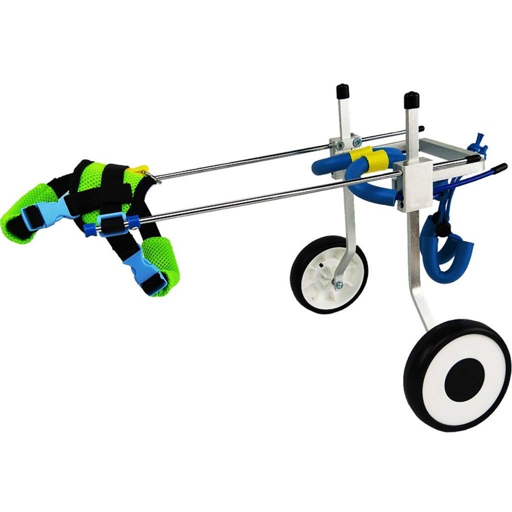 Dog Wheelchair for Hind Legs, Adjustable Aluminum Mobility Cart, 2 R