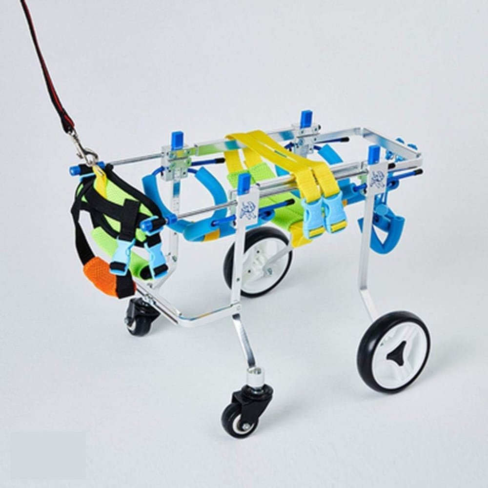 Adjustable 4-Wheel Dog Wheelchair for Small Dogs