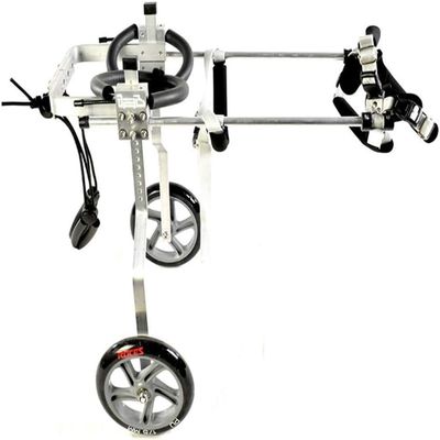 Adjustable Dog Wheelchair, 2-Wheel Cart for Hind-Leg Rehabilitation, 6 Sizes