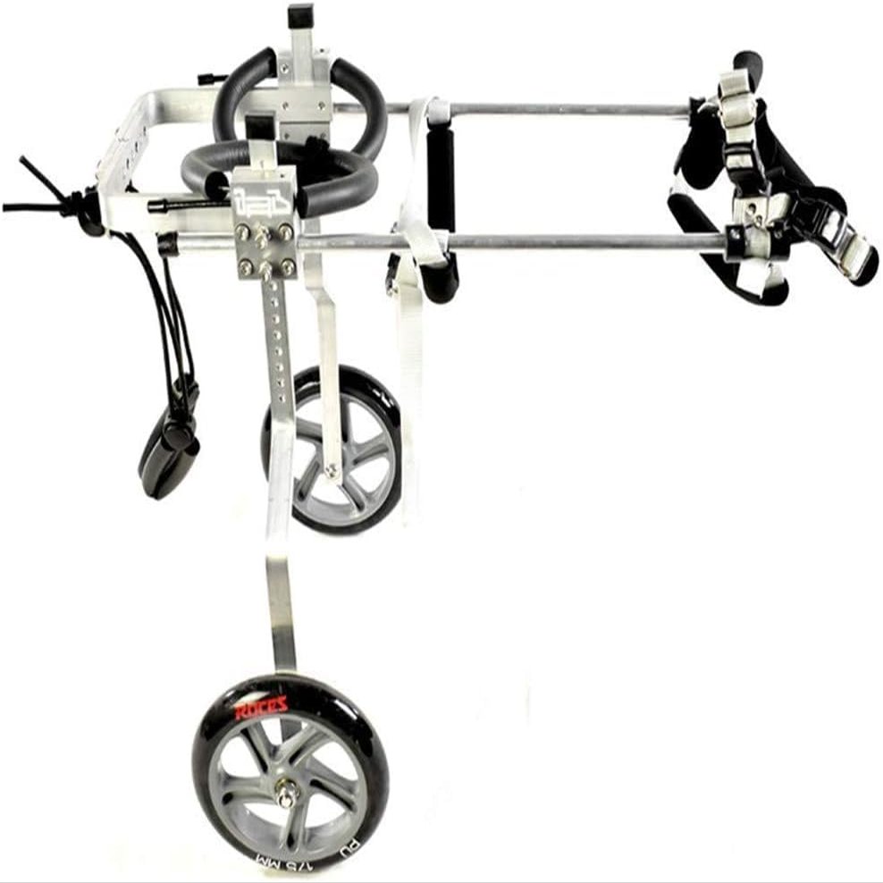 Adjustable Dog Wheelchair, 2-Wheel Cart for Hind-Leg Rehabilitation, 6 Sizes