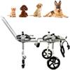 Adjustable Four-Wheel Dog Wheelchair for Front and Hind Leg Rehabilitation view 1