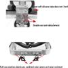 Adjustable Four-Wheel Dog Wheelchair for Front and Hind Leg Rehabilitation view 2