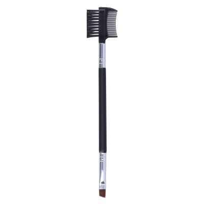 YolieraArt Double-Ended Eyelash and Eyebrow Brush with Wooden Handle