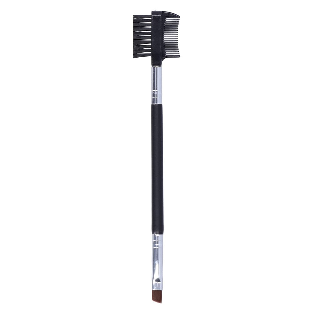 YolieraArt Double-Ended Eyelash and Eyebrow Brush with Wooden Handle