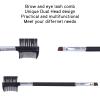 YolieraArt Double-Ended Eyelash and Eyebrow Brush with Wooden Handle view 2