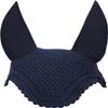 Horse Ear Bonnet, Quiet Crochet Ear Net with Soft Cotton Ear Covers, Low-Noise Fly Protection (Navy Blue, Medium) view 1