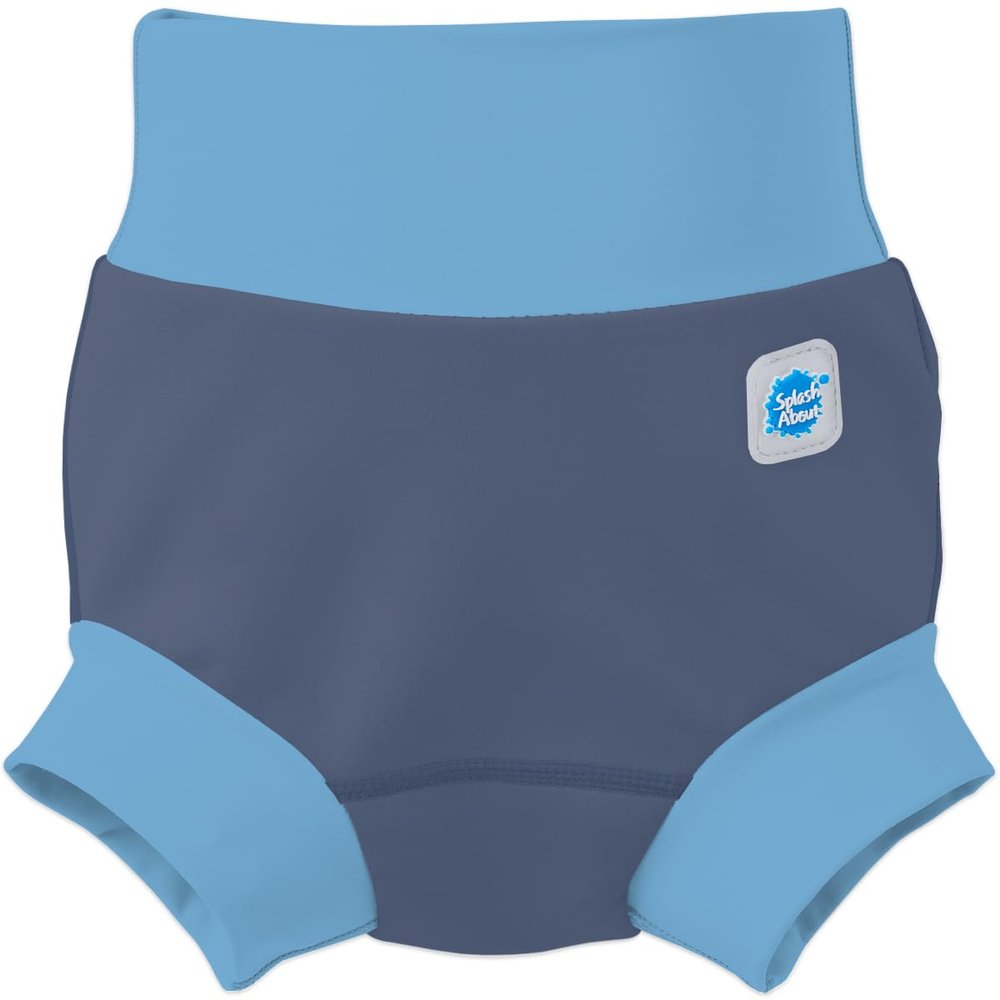 Splash About Happy Nappy Duo Reusable Swim Diaper, Navy & Blue, 3–4 Years