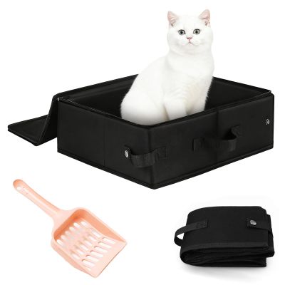 Foldable Cat Litter Box with Scoop