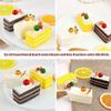 LONGHAO 3-Piece Artificial Simulation Cake, Fake Cake view 3