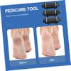 3-Pack Replacement Roller Heads, Extra Coarse, Black view 4