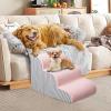 Dog Stairs for Bed, Non-Slip Washable Puppy Sofa Ladder with Cover view 2
