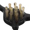 Black Cat-Shaped Ox Horn Scalp Massage Comb view 3