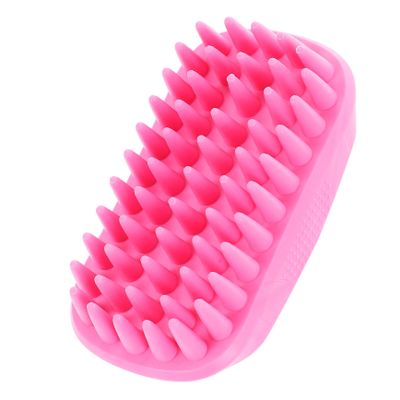TOGEVAL Soft Silicone Pet Bath Brush with Massage Function