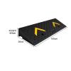 Curb Ramp for Driveways, Outdoor Threshold Ramp with Yellow Arrow, Up to 5-Ton Capacity view 2