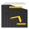 Curb Ramp for Driveways, Outdoor Threshold Ramp with Yellow Arrow, Up to 5-Ton Capacity view 3