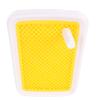 HOSEONFN Dog Toilet with High Fence, Odor-Resistant, Easy-Clean Plastic Pee Pad Holder, Yellow view 2