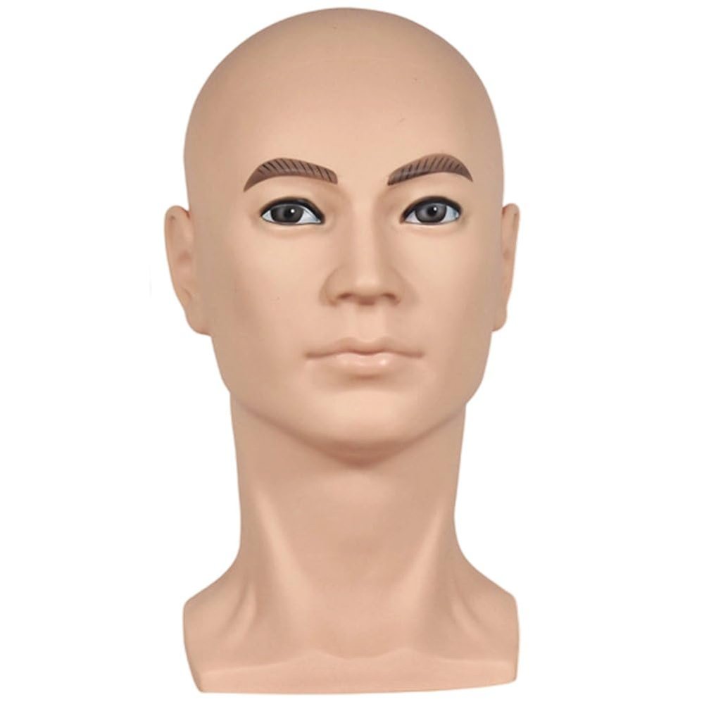 Casiler PVC Mannequin Head Wig and Hat Display Stand, 30 cm
