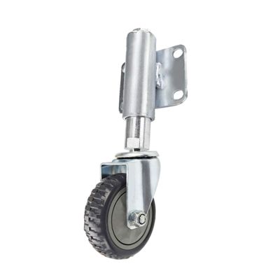 3-Inch Heavy-Duty Spring-Loaded Gate Casters, Adjustable Shock-Absorbing, Universal 30 mm