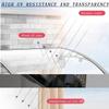 Modern Polycarbonate Door Awning with Aluminum Alloy Brackets view 2