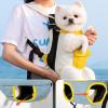 Donoyoyo Cat Backpack, Adjustable Legs-Out Pet Carrier for Small Dogs and Cats, Yellow, XL view 3