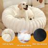 Mateju Fluffy Donut Dog Bed, Cream Yellow, 70 cm view 2