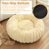 Mateju Fluffy Donut Dog Bed, Cream Yellow, 70 cm view 3